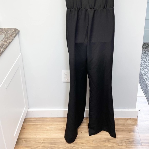 Anthropologie Drew Wide Leg Jumpsuit Black Large - Picture 16 of 16